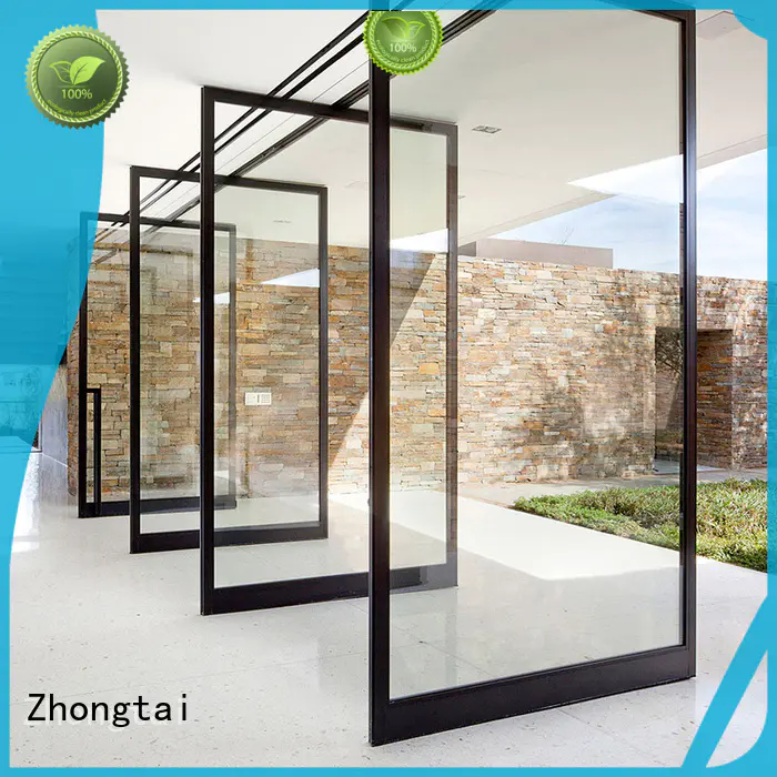 aluminium swing door customized frame finished Zhongtai Brand company