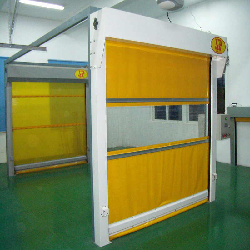 Fast rolling. Роллетные двери на спасательном плоту. Быстросъемные двери. PVC Roller Shutter Doors with Mesh Screen.