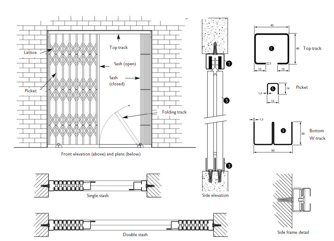 Zhongtai-Professional Folding Door Polycarbonate Sliding Doors Manufacture-1
