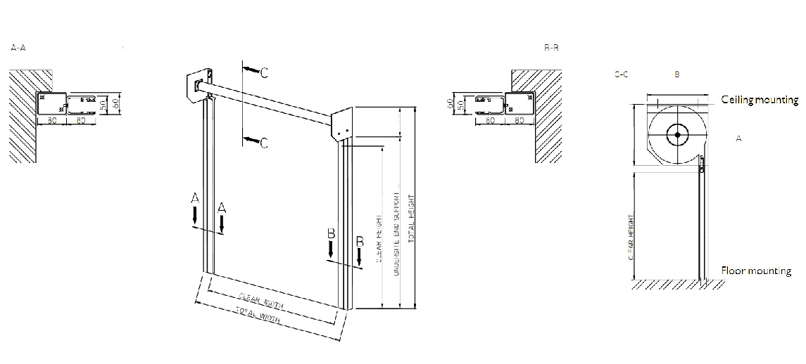 Zhongtai-Manufacturer Of Shop Roller Doors Transparent Vertical Crystal Rolling Door-1
