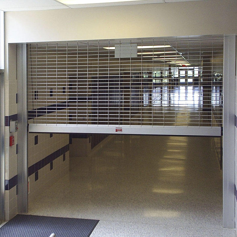 Security stainless steel grilles roller shutter door
