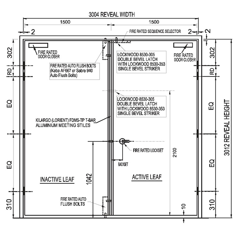 High quality Fire Resistant Door Fire rated Commercial Emergency Door