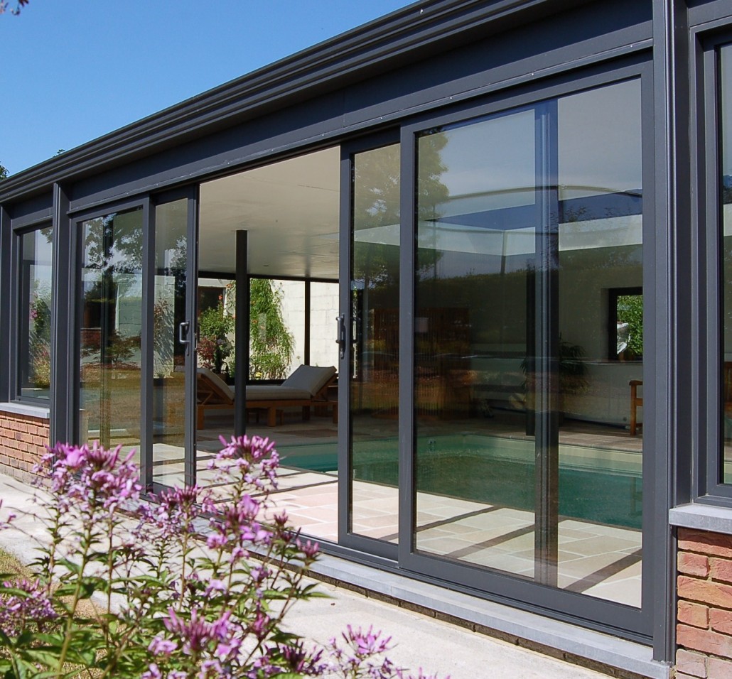 Zhongtai-Aluminium Sliding Doors | Double Tempered Glass Aluminum Sliding Door -1