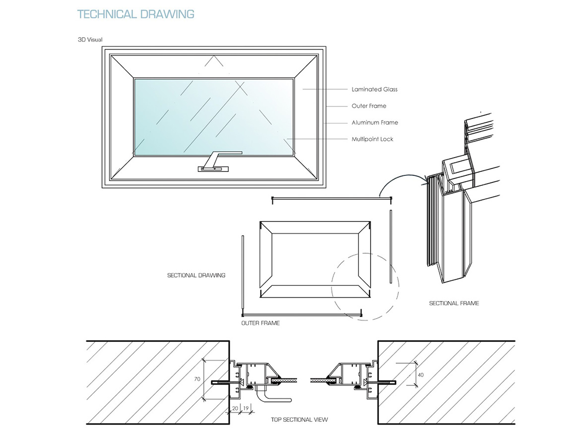 Zhongtai-Durable And Security Singledouble Aluminum Hung Window - Zhongtai-2