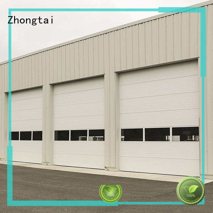 customized insulated roll up garage doors garden finished Zhongtai Brand