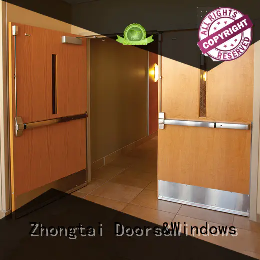 Zhongtai Brand firerated exit emergency security garage fire door