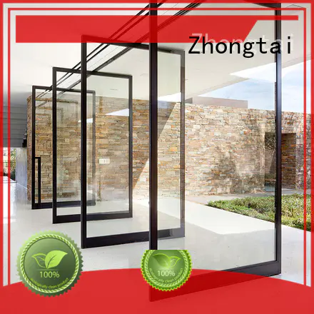 Zhongtai performance aluminium patio doors suppliers for shopping mall