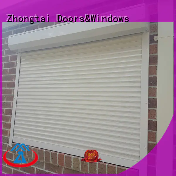 insulating insulated roll up garage doors style for supermarket Zhongtai