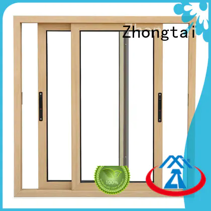 horizontal durable finished aluminium sliding window Zhongtai