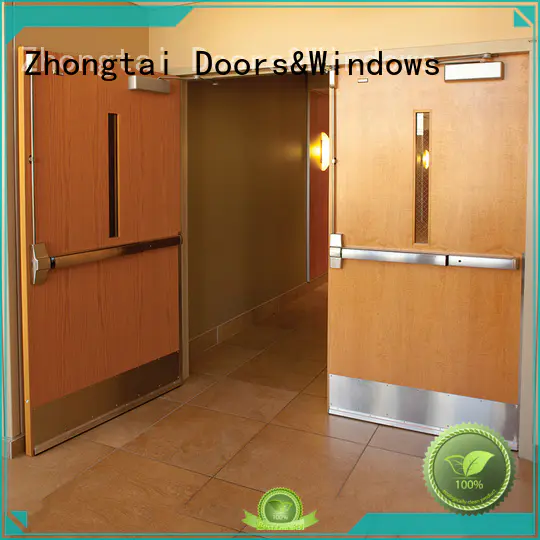 finished security anti-theft steel complete fire doors Zhongtai Brand