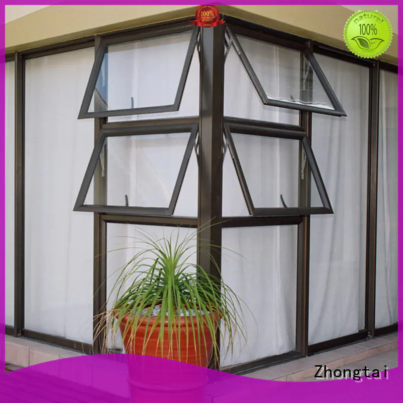 Zhongtai window aluminium window manufacturers for villa