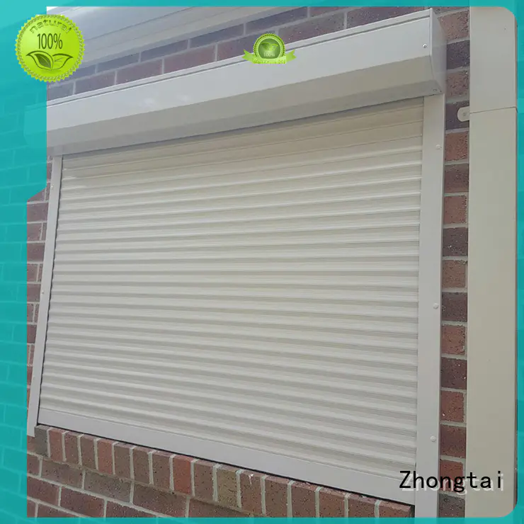 insulated roll up garage doors rolling finished Zhongtai Brand