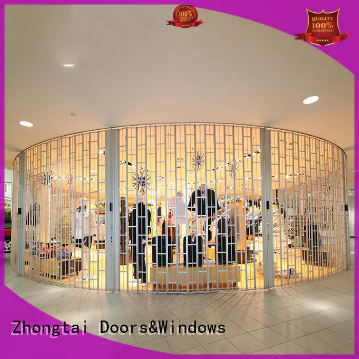 Zhongtai polycarbonate commercial shutters company for supermarket
