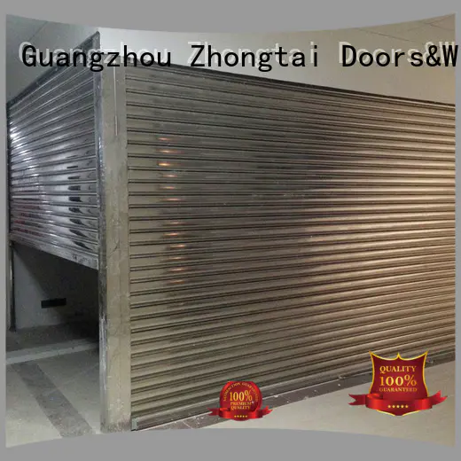 corrosion prevention Custom shutter high quality steel roll up doors Zhongtai rainproof