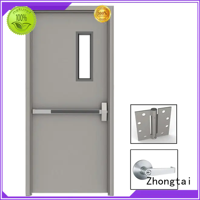 security fire resistant door galvanized for hospital Zhongtai