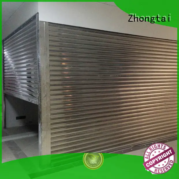 steel shop doors rainproof Zhongtai Brand steel roll up doors