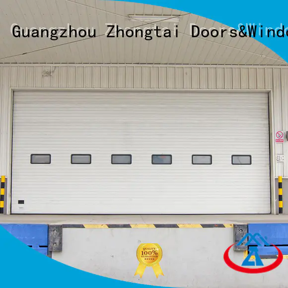 customize top aluminium industrial garage doors Zhongtai Brand