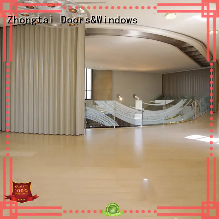 rolling lateral residential fire rated doors folding Zhongtai company