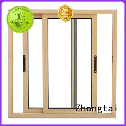 high quality aluminium sliding window horizontal customized Zhongtai company