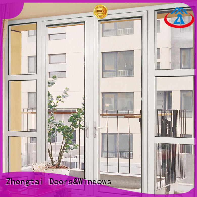 aluminium swing door top quality glass customized Zhongtai Brand