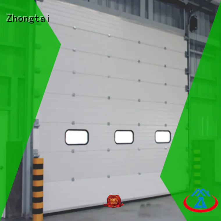 Zhongtai panel industrial garage doors supply for workshop