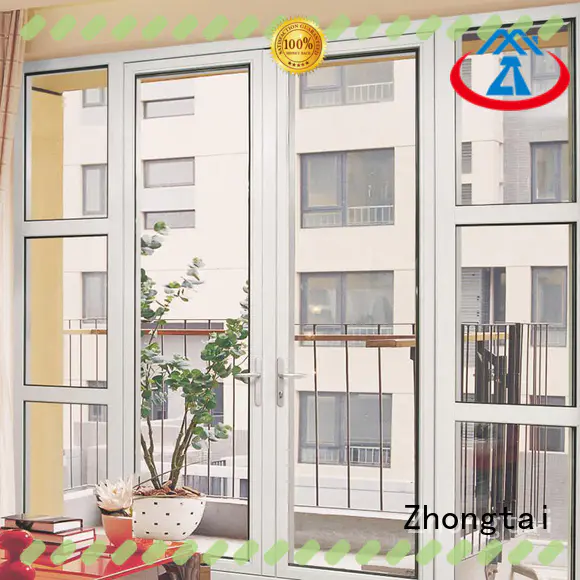 Zhongtai safety aluminium patio doors series for office building