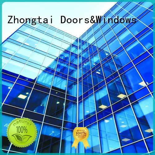 Zhongtai Brand heat insulation spectacular thermal insulation anti-aging environmentally friendly glass curtain wall
