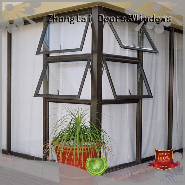 durable plastic foam durable Zhongtai Brand aluminium window supplier