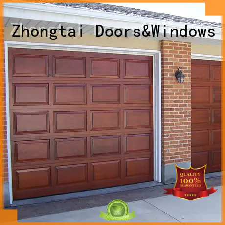 Zhongtai high quality single garage door for sale supplier for house