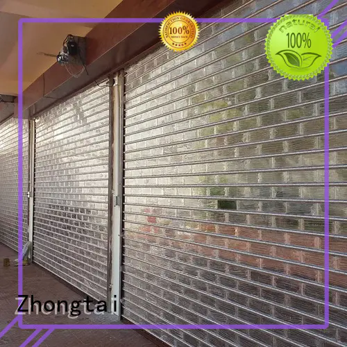 manual commercial polycarbonate rolling door Zhongtai Brand