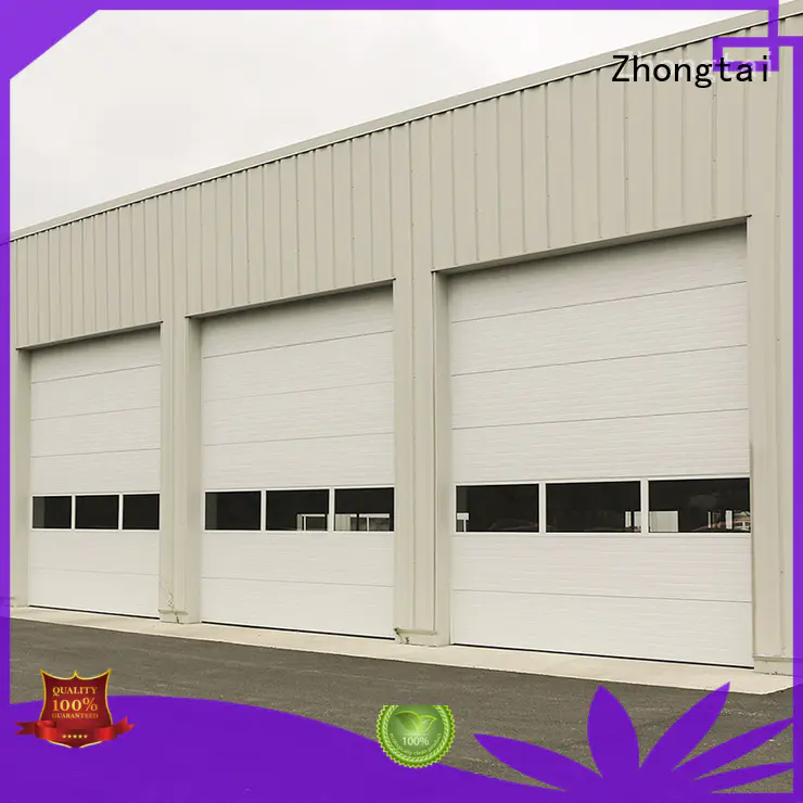 Zhongtai professional insulated roll up garage doors company for shop