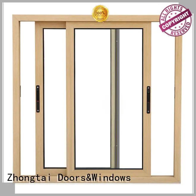 horizontal finished aluminum horizontal sliding windows Zhongtai Brand