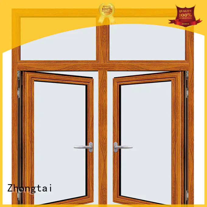 anti-theft professional customized bronze aluminum windows Zhongtai Brand