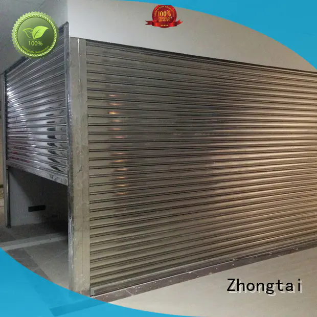 Zhongtai electric commercial steel doors manufacturer for garage