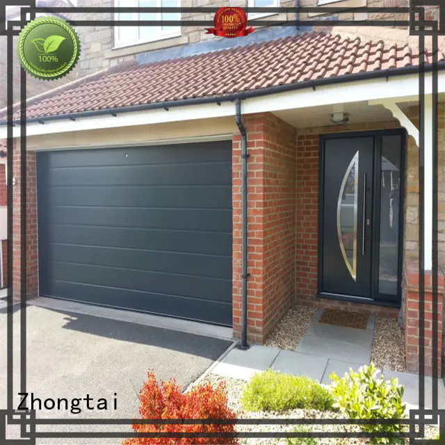 aluminium garage door exterior for residential buildings Zhongtai