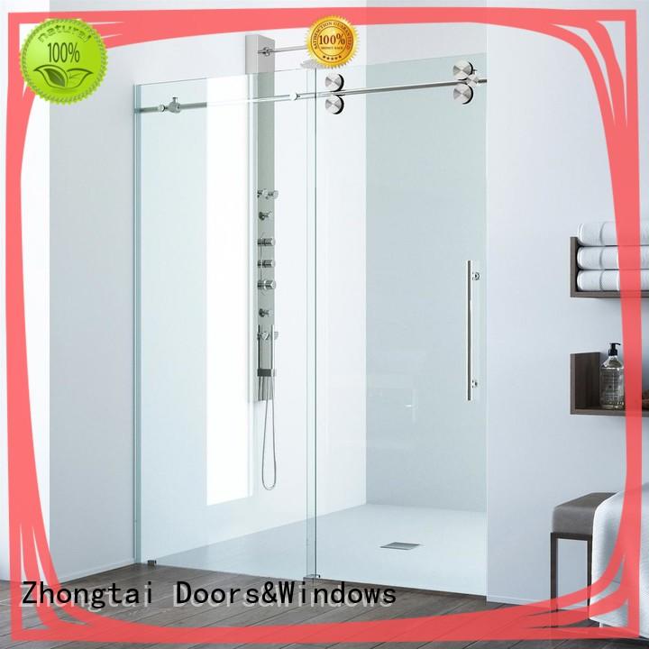Zhongtai quality Frameless Glass Door manufacturers for washroom