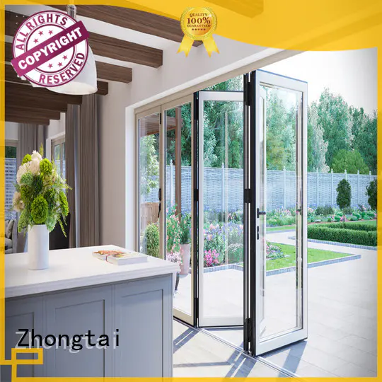 cutomized professional aluminium patio doors prices finished commercial residential Zhongtai Brand