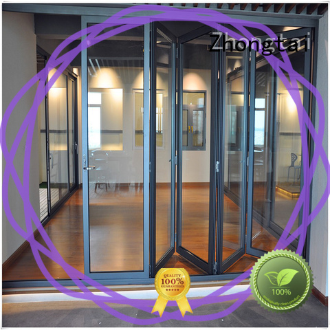 Zhongtai high quality Aluminium Folding Door suppliers for hotel