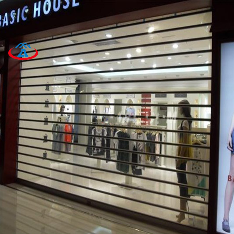 Zhongtai-Shop Shutter Prices | Clear Perspective Polycarbonate Rolling Shutter Door