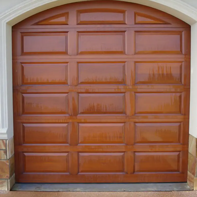 Customized Wood Grain Aluminum Garage Door