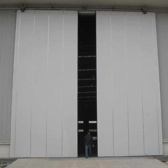 50mm Door Panel PPGI Material Industrial Sliding Door