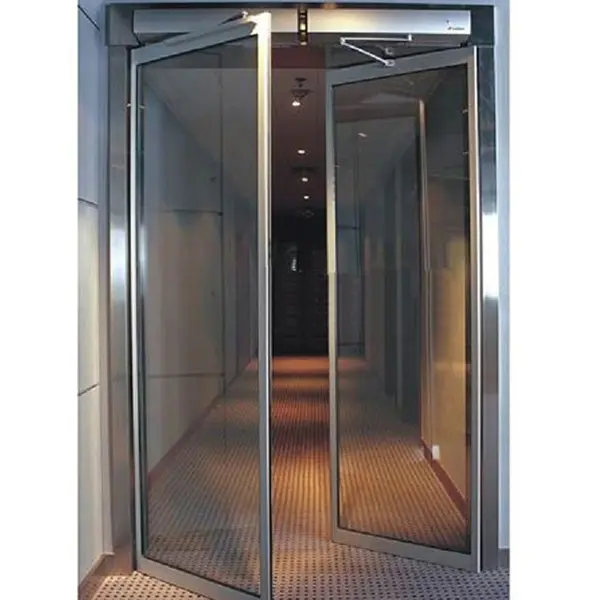 Double Layer Slat Sound Insulation Aluminum Swing Door