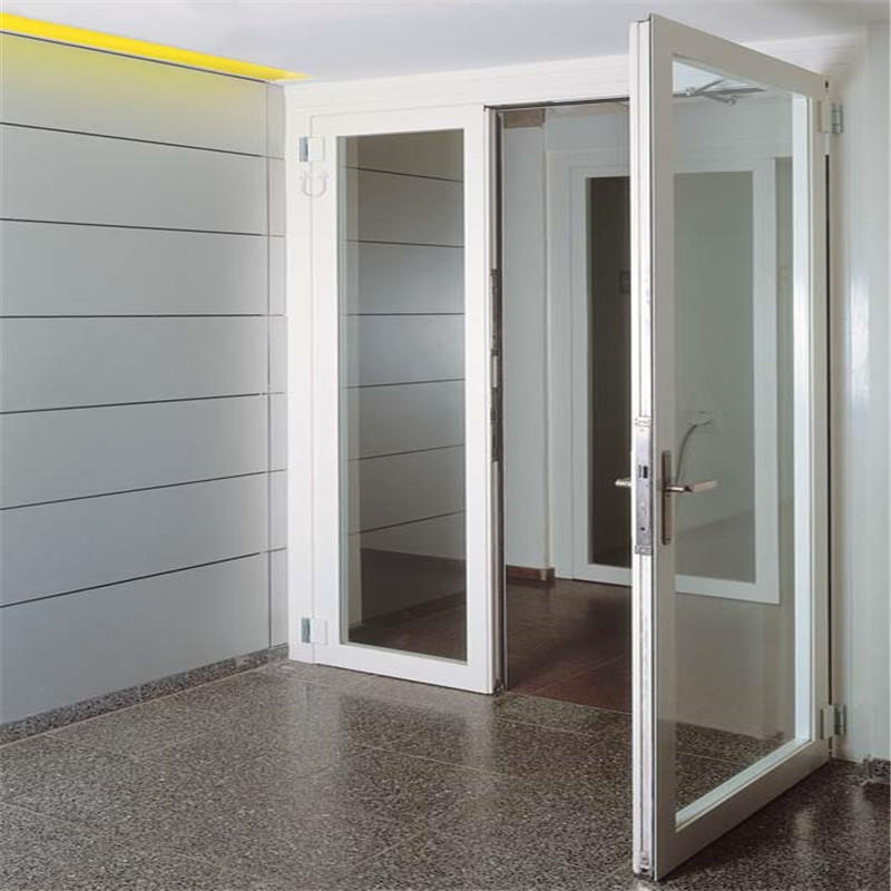 Customized aluminum frame with double glass sliding doors
