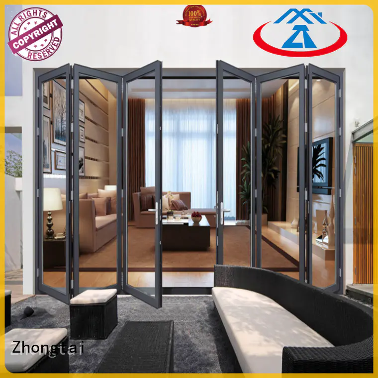 Zhongtai glass Aluminium Folding Door company for hotel