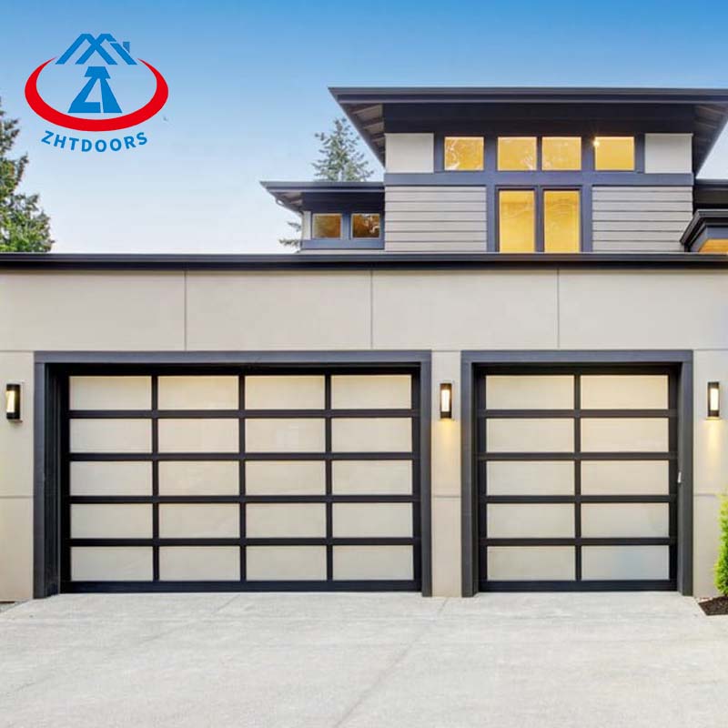 Tempered glass luxury Garage door