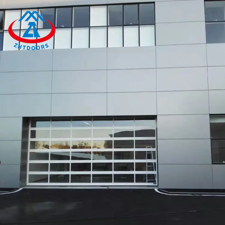 Automatic See-through Clear Insulated Glass Panel Garage