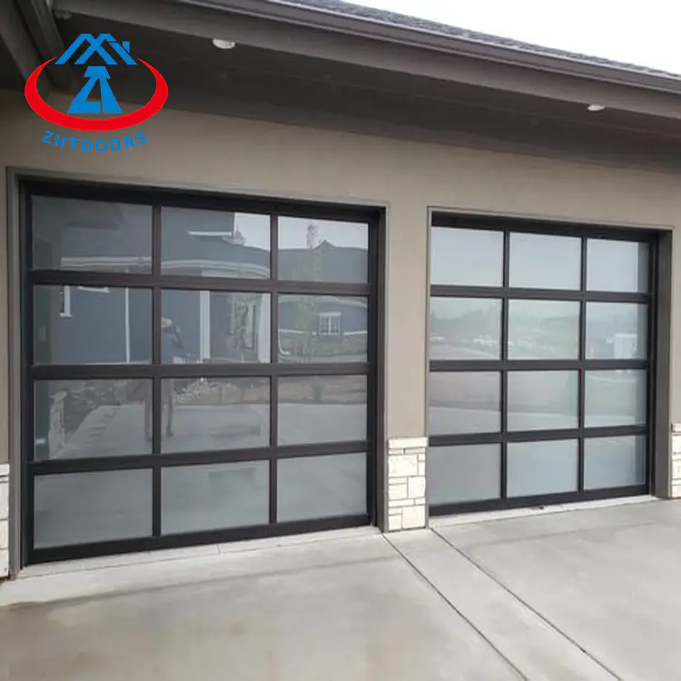 Double Frameless Mirror Glass Carriage House Garage