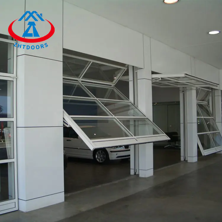 High Quality Up-folding Vertical Folding Automatic Glass Garage Door