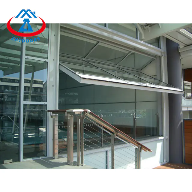 High Quality Up-folding Vertical Folding Automatic Glass Garage Door