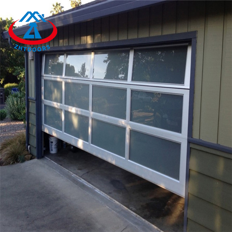 Modern Electric Glass Aluminum Garage Doors Residential